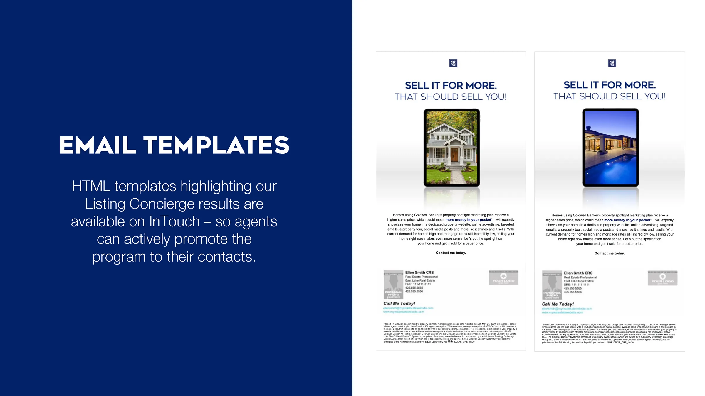 Listing Concierge campaign slide · closing spread